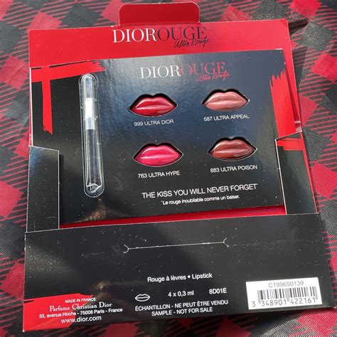 dior ultra rouge pigmented hydra lipstick sample card|Dior .